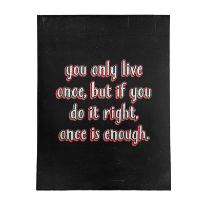 Quotes Chenille Indoor Rug