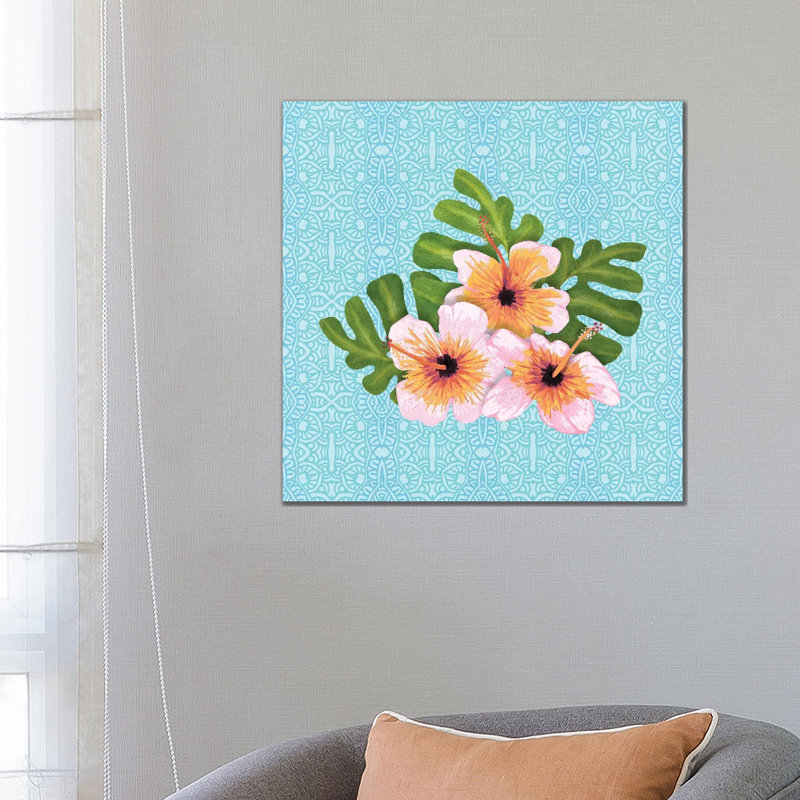 Hibiscus by Angelika Parker - Wrapped Canvas Print, 66.04cm H x 66.04cm W x 1.905cm D