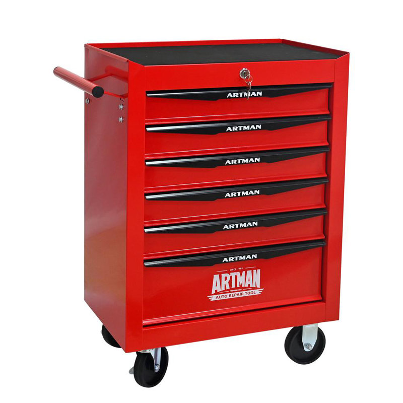 5 Drawers Multifunctional Tool Cart With Wheels