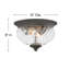 Plantation 2-Light Outdoor Flush Mount