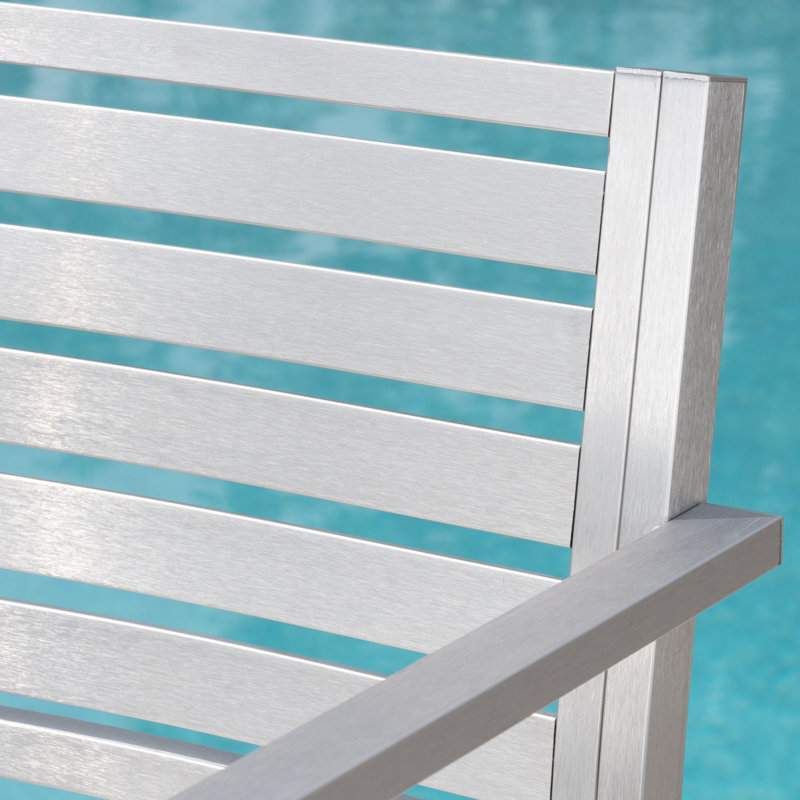 29,50 "d'extérieur pour patio, de 2 - argent, rouille - cadre en aluminium et avec porte-revues