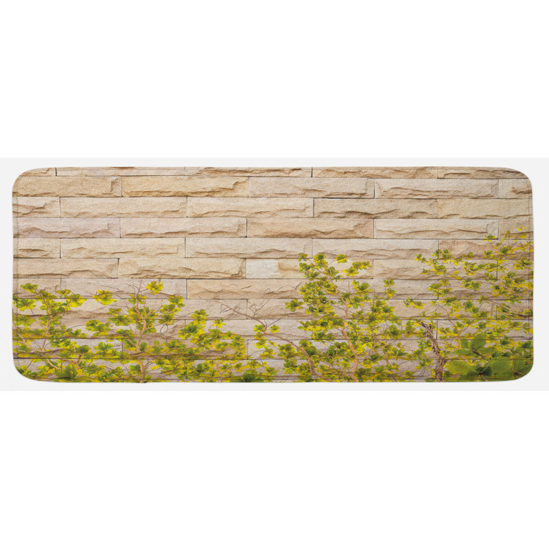 Tapis de cuisine mural brique