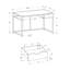 Bureau d'ordinateur en métal 42 "-1497686585