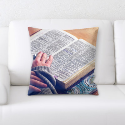 Coussin décoratif à livres