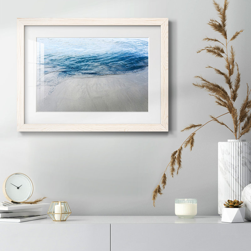 Aegean Blue Water - impression d'un seul cadre photo, Blanc, H 26 po x l 38 po x P 1,5 po