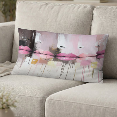 Coussin Fashion Lips - Pop Art