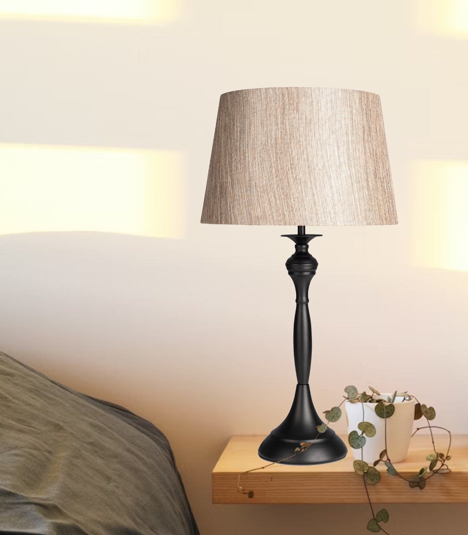 Marlow Home Co. Linen Shade 20cm H x 30cm W Linen Drum Lamp Shade
