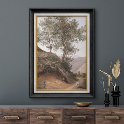 Rustic Countryside Rustic Forest Tree Mountain Range Nature Wilderness, reproduction d'art sur papier