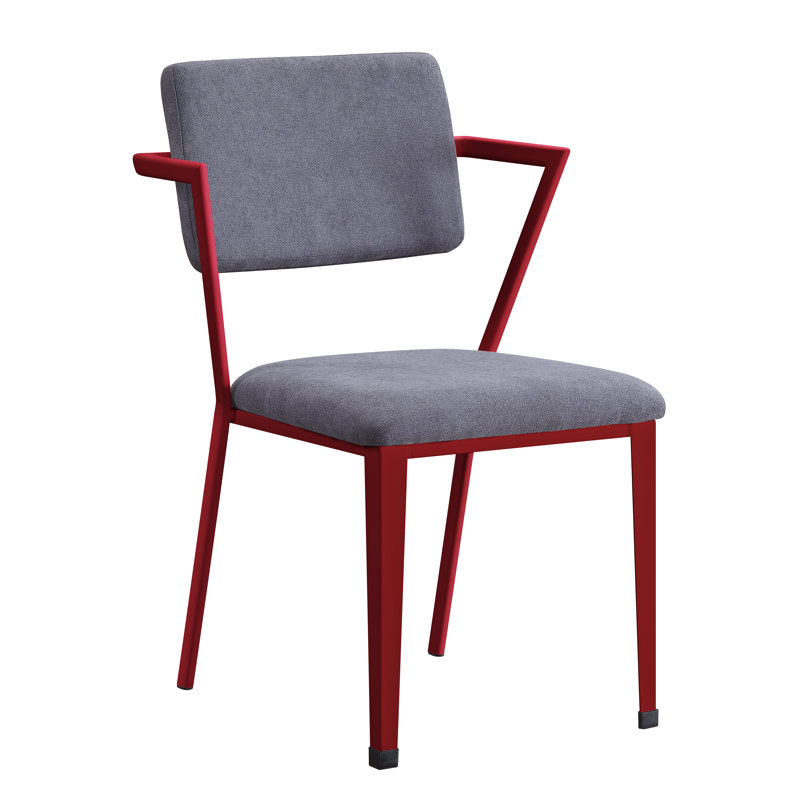 Egon Upholstered Side Chair, Red
