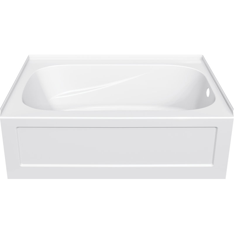 60'' x 32'' Soaking Acrylic Bathtub, Right