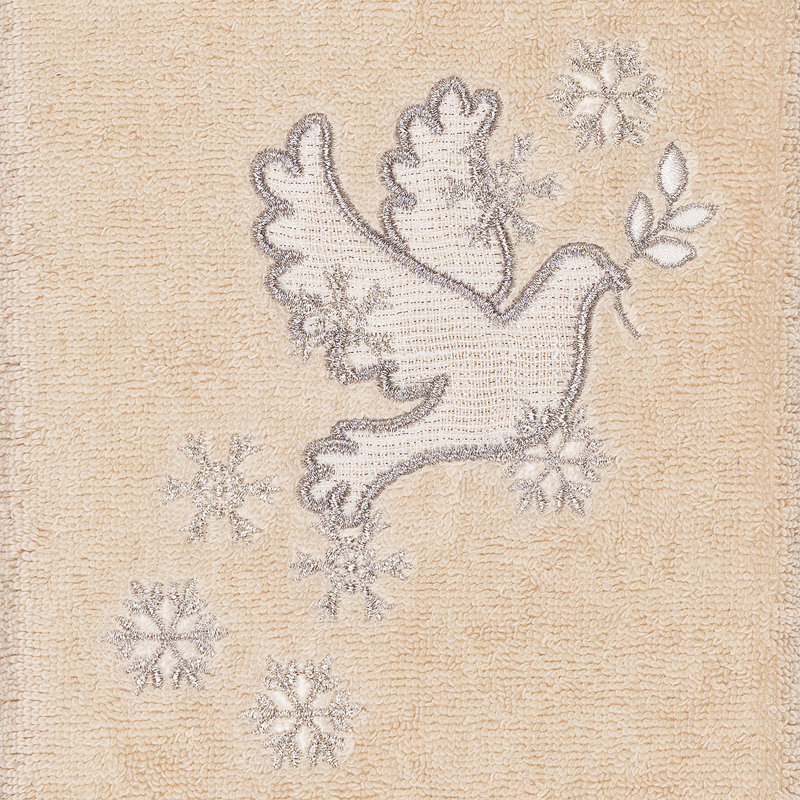Christmas Midweight Hand Towel, Sand
