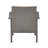 2 Grey Club Chairs - Outdoor Seating + Silver, Pe Iron Waterproof Fabric Seat Chair (2) & Iron, Fabric, Weather-, 27.78In D, 28.14In W, 31.51In H, 24.3Lb Wt