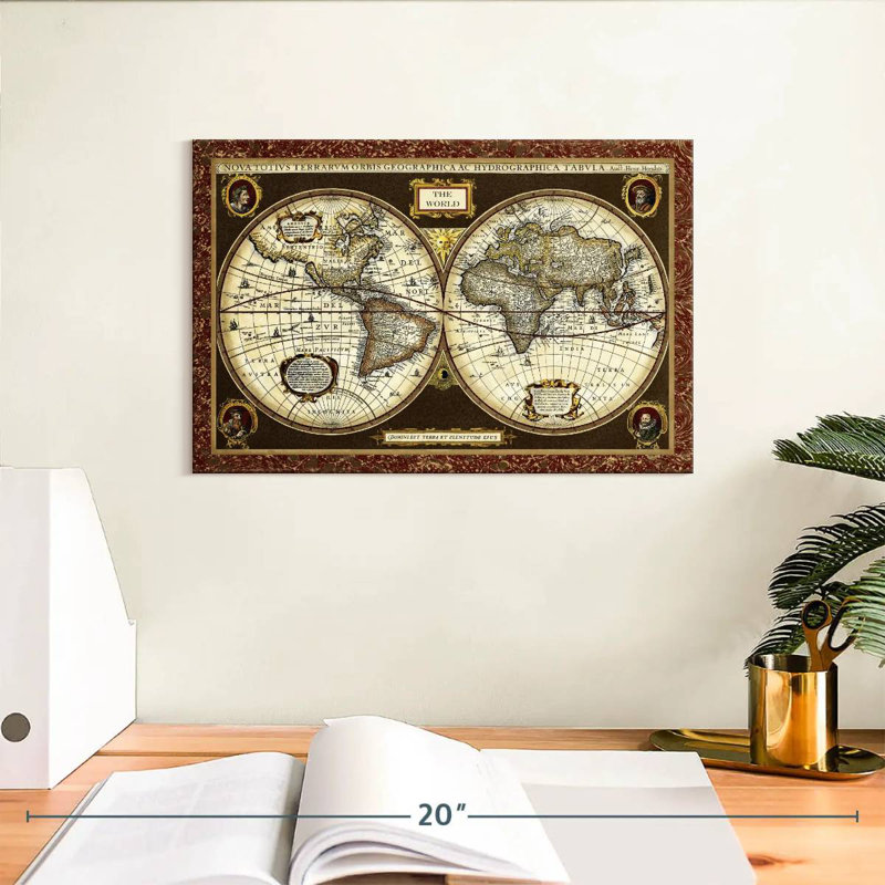 Carte du monde Aliaz, H 8 po x l 12 po