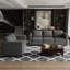 Canapé confortable avec espace de rangement 2 pièces Corduroy-1668602085