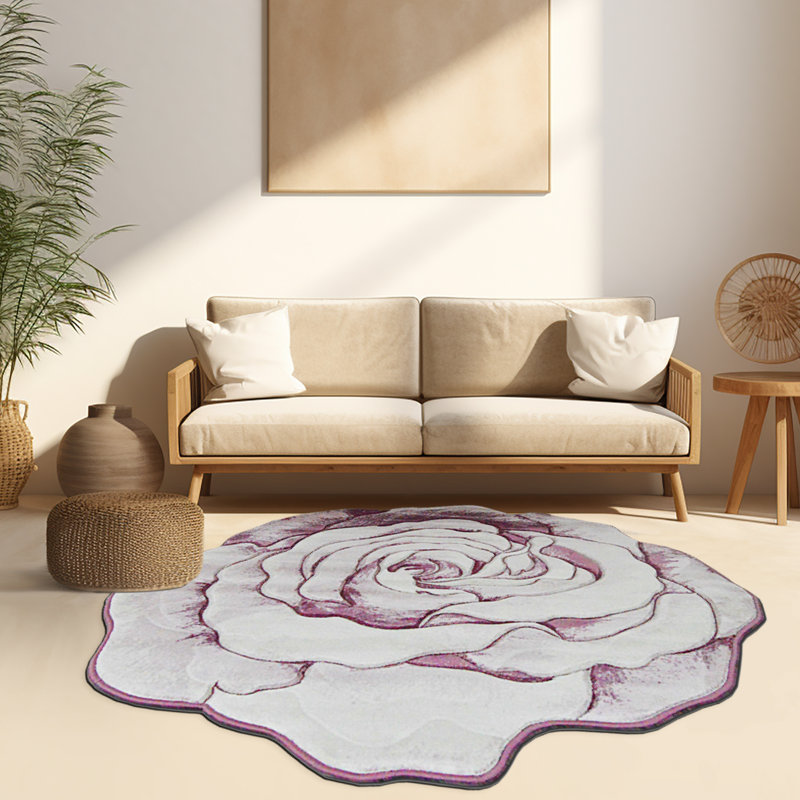 Tapis rose Regeani, Nouveauté 5 pi 3 po