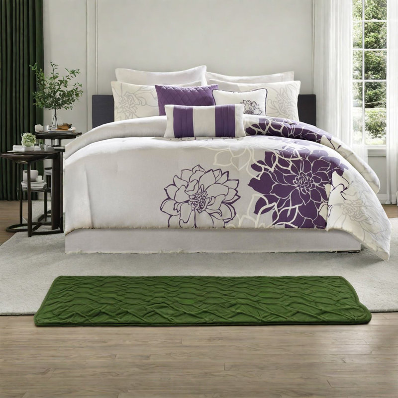 Elegant Floral Cotton Bedding Set, Modern Style For Home Comfort
