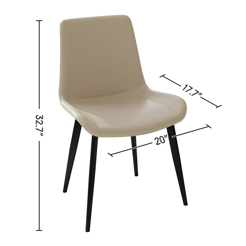 Deux chaises de salle à manger, des chaises de cuisine modernes, des chaises rembourrées avec des pieds en métal robustes, 2