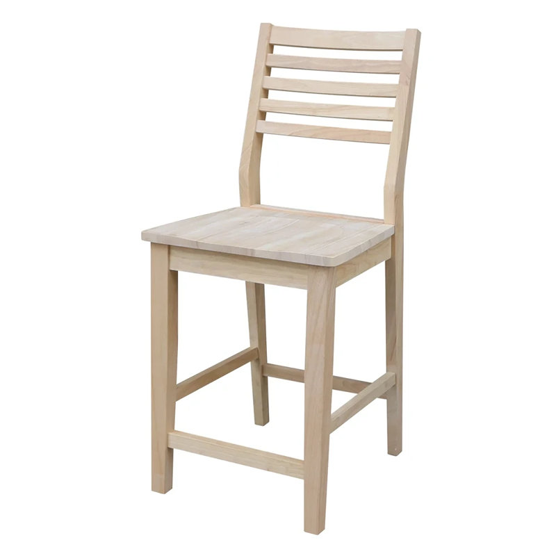 Tabouret de comptoir en bois massif 24 po Avangelene