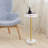 2 Pieces White Bamboo Round Table
