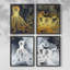 «Lake Como Garden», ensemble de 4 reproductions encadrées-180625009-180625008