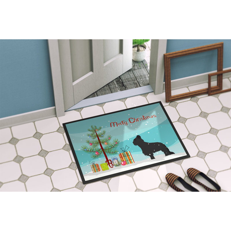 Tapis de porte d’intérieur anti-dérapant brie, Rectangle 1 pi 6 po x 2 pi 3 po
