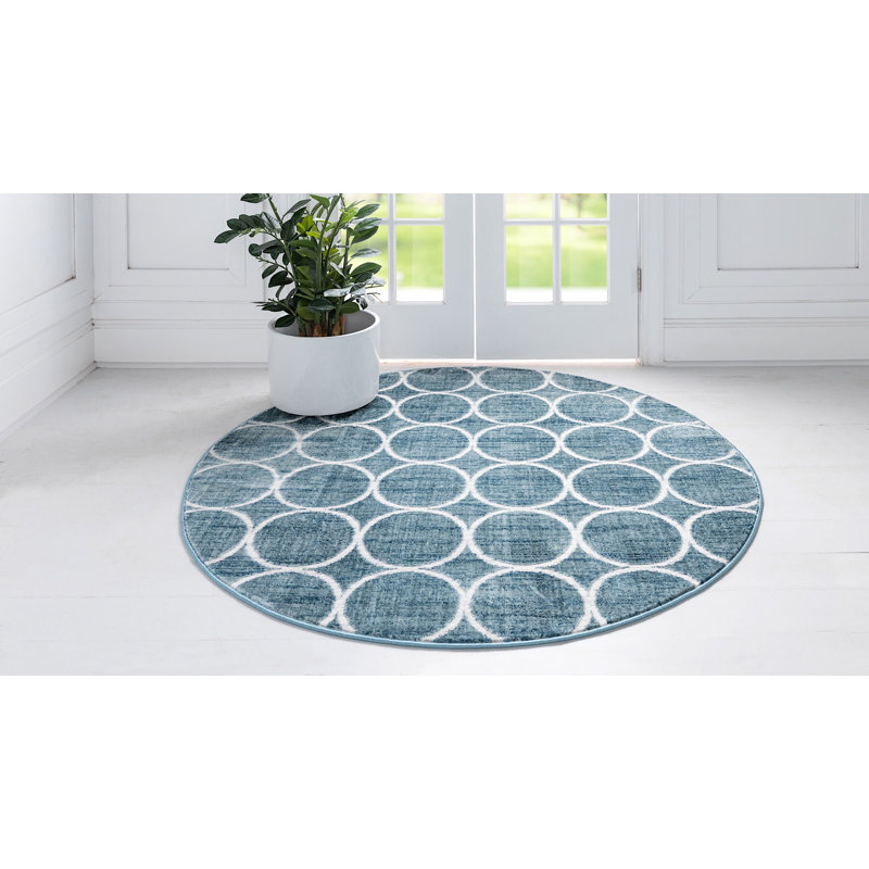 Tapis contemporain Clidy, Rond 8 pi