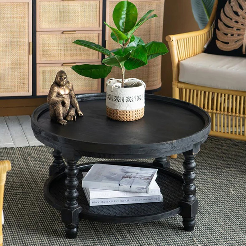 Table basse simple American Retro, Noir