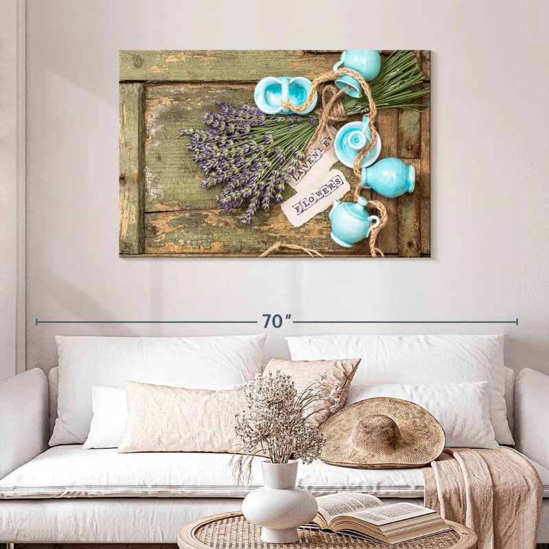 Harnek Rustic Lavender, 30" H x 45" W