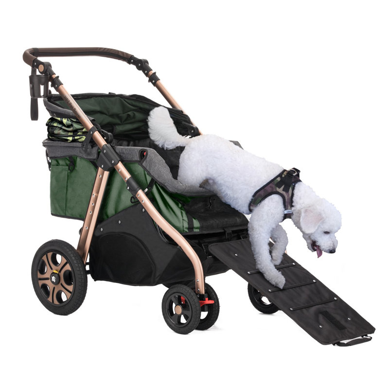 Poussette standard pliable Pet Rover Titan HD, Vert