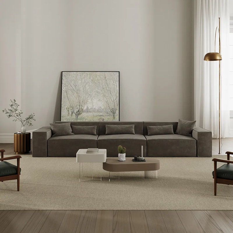 Canapé-lit Barrett Power, H 27,16 po x l 133,86 po x P 39,37 po, 4, Kaki