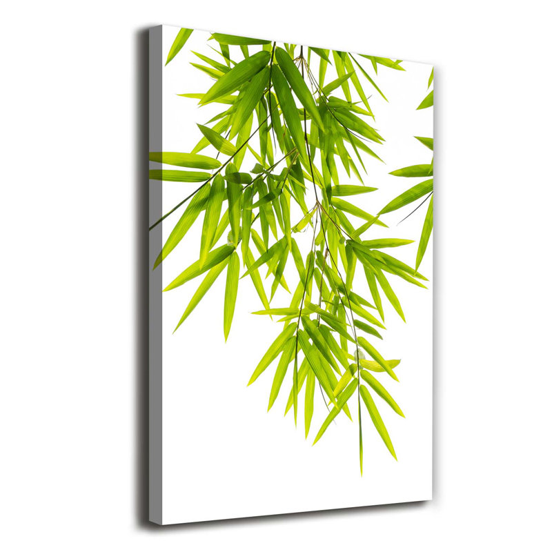 Bamboo Leaves - Wrapped Canvas Print