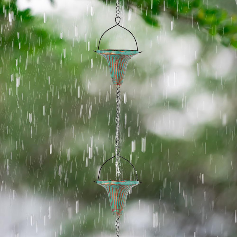 Chaînes de pluie 10 pi pour gouttières