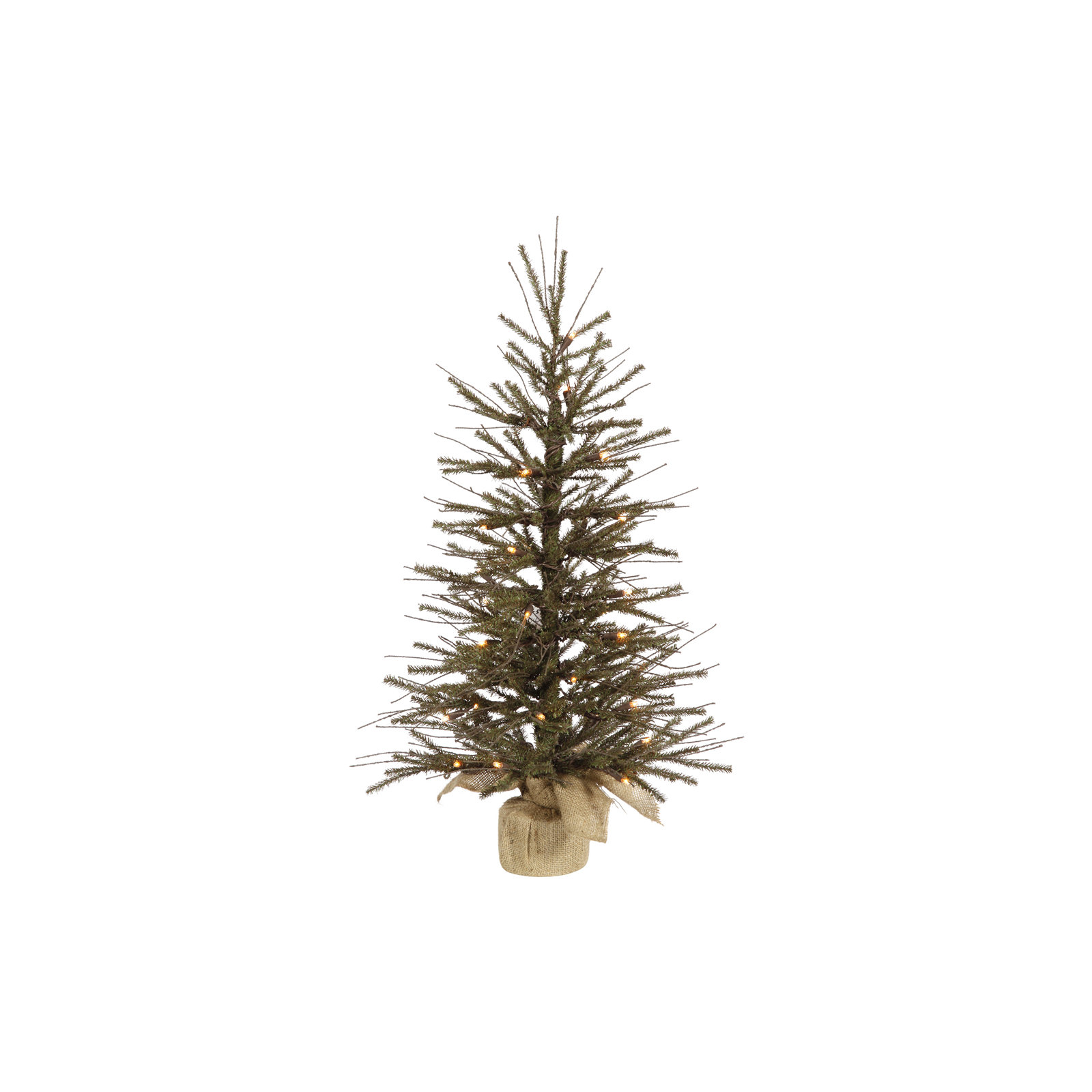 Vienna Twig Artificial Christmas Tabletop Tree, 4' H