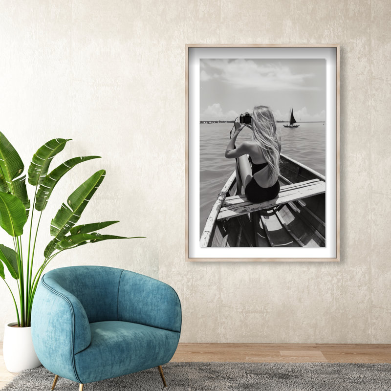 Frame Of Solitude Print by Oliver Gal, 25.5"H x 17.5"W, Natural Oak Shadowbox