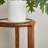 Double - layer Solid Wood Plant Stand with Polishe