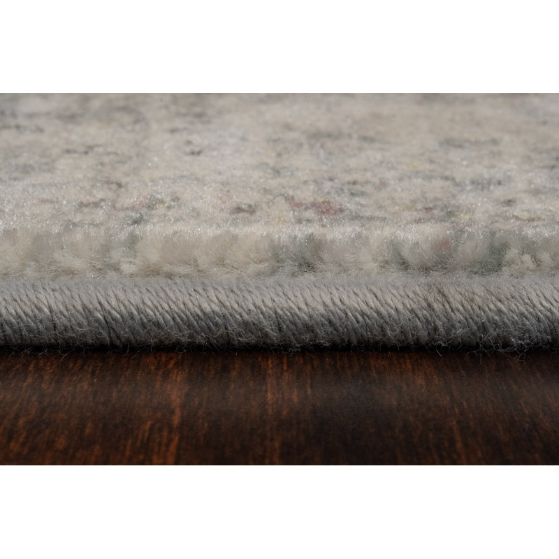 Tapis gris Meeks, Rectangle 6 pi 7 po x 9 pi 6 po