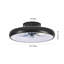 Ventilateur de plafond à DEL noir de 20 po - Température de couleur réglable et réglable, APP et télécommande, ventilateur de plafond intelligent moderne pour le salon, la chambre à coucher et la salle à manger (silencieux / 6 vitesses / réversible / moteur à courant continu)