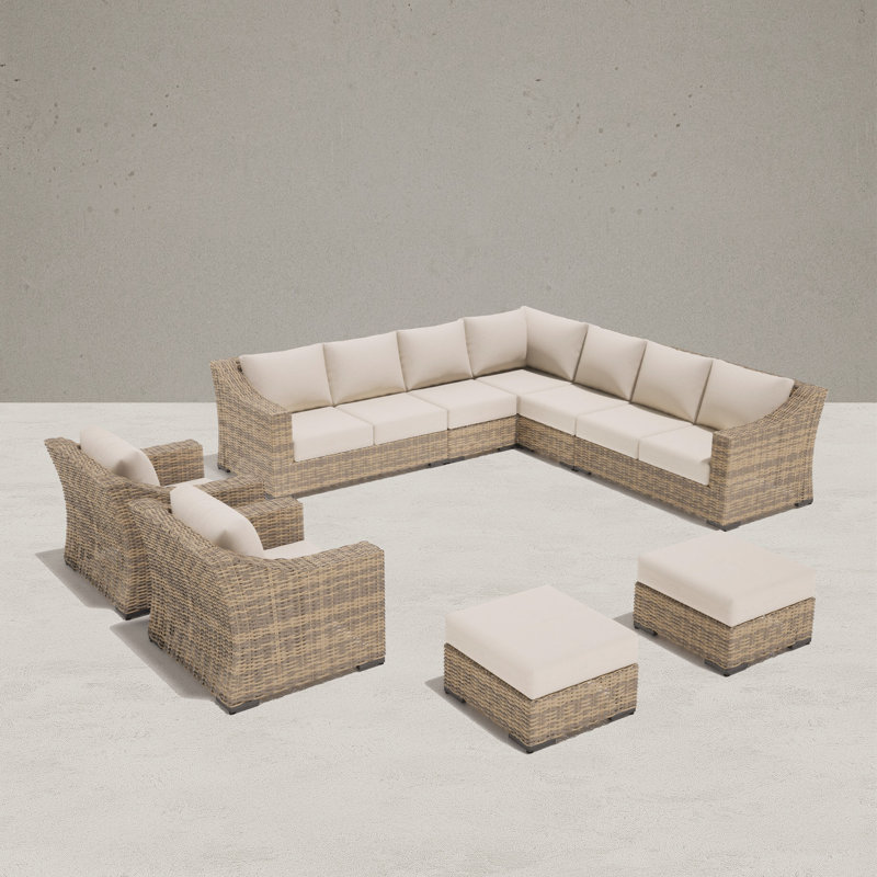 Canapé modulaire 9 pièces Eloisa, Tanné