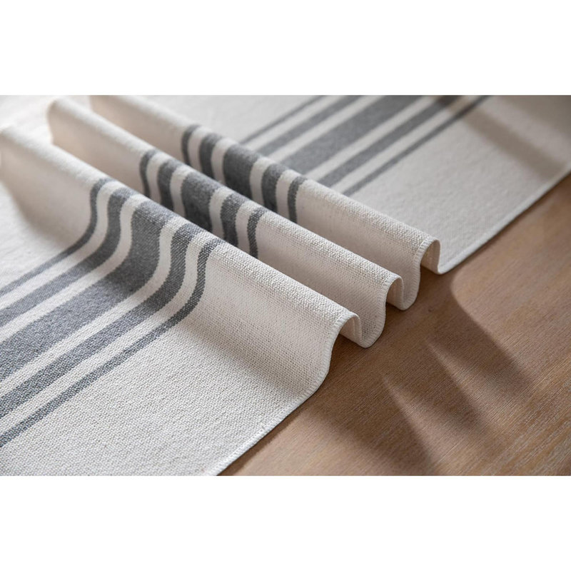 Chemin de table Molique, 72 po x 13 po, Beige/gris
