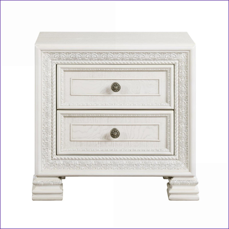 Table de chevet 2 tiroirs Classic Luxury
