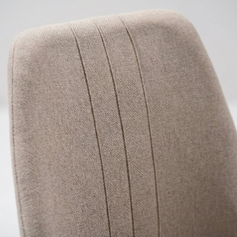 Still Dining Chair Set of 2 Walnut Finish Upholstered Performance Fabric
