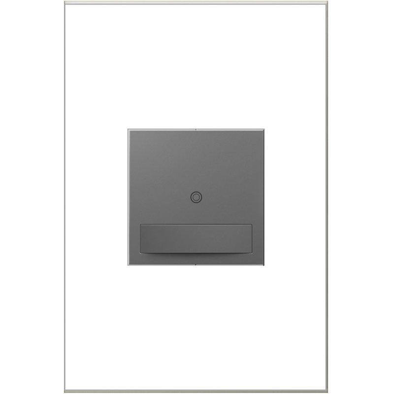 Interrupteur de lumière à détecteur de présence unipolaire et à 3 voies avec microban Adorne® Sensa, Blanc
