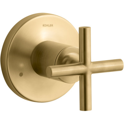 Purist Transfer Valve Trim with Cross Handle