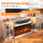 Fireplace Tv Stand With Electric Fireplace, Media Entertainment Center Console Table With Open Storage Shelves And Cabinets-737018556-721817057