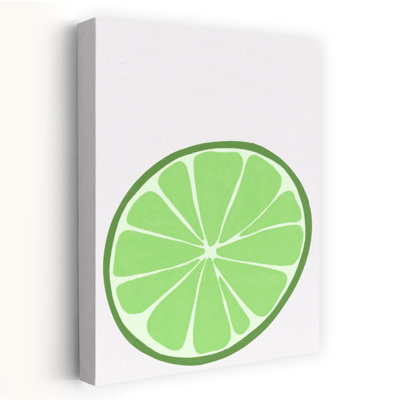Big Lime Vibrant Fruit Summer Wall Art
