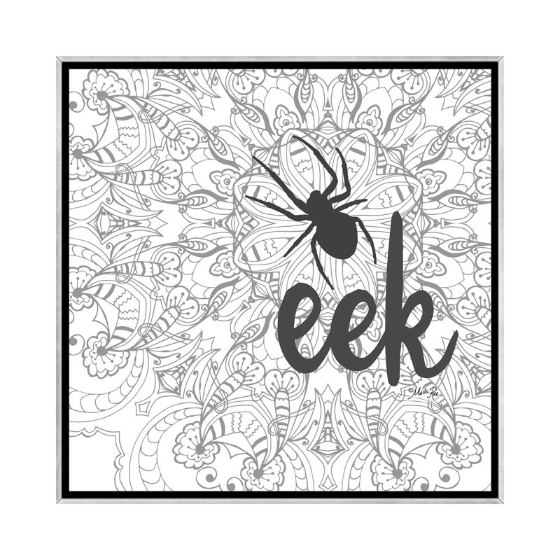 Spider Eek - reproduction d'art murale - toile encadrée, H 37 po x l 37 po, Impression encadrée sans passe-partout