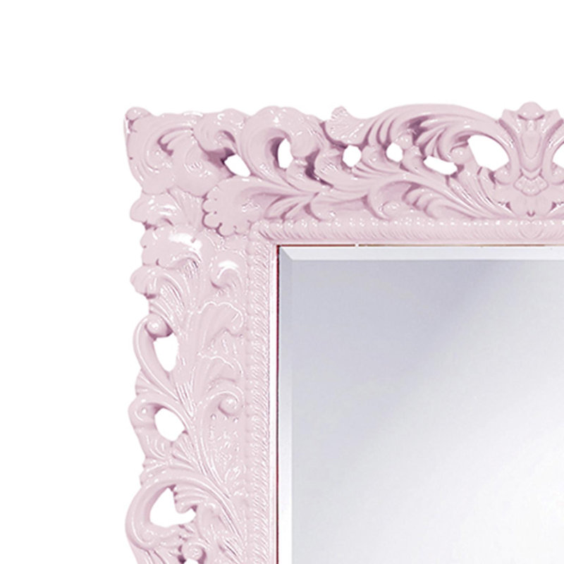 Miroir décoratif biseauté Luise, Lilas