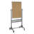 Platinum Reversible Freestanding Porcelain Reversible Small - 2' - 4' Bulletin Board
