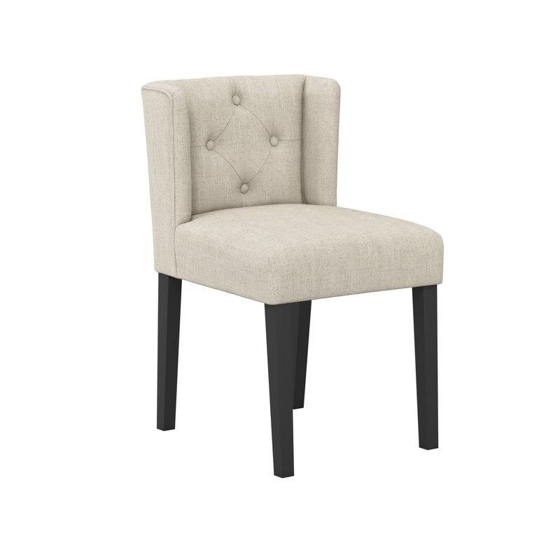 SHAY WINGED DINING CHAIR WITHOUT ARMS, Stone