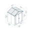 Rubicon 6 ft. W x 5 ft. D Plastic Garden Shed